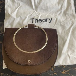 Theory Whitney Suede Shoulder Bag